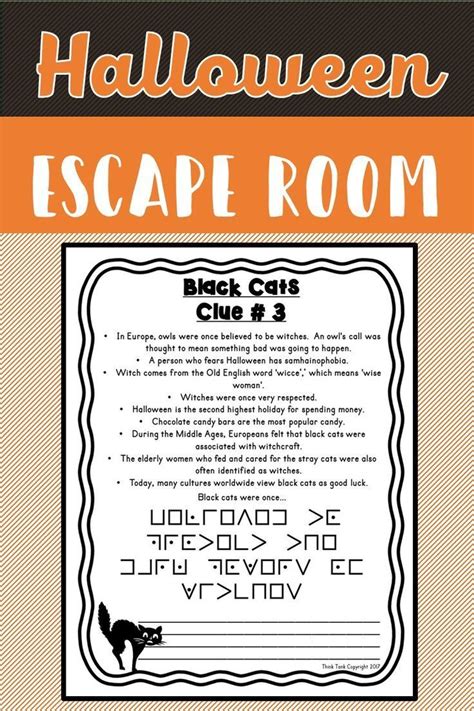 Halloween Escape Room Printable Free - Printable Word Searches