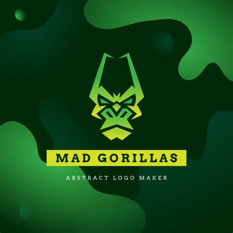 Placeit Logo Creator For A Gaming Squad With A Mad Gorilla Graphic