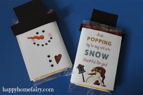 Snowman Popcorn Wrapper - FREE Printable! - Happy Home Fairy