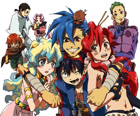 Yoko Littner Nia Teppelin Simon Kamina Boota And 4 More Tengen