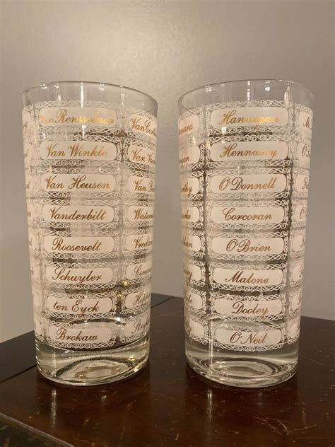 Highball Cocktail Glasses 1950s Vintage 1960s Early American - Etsy