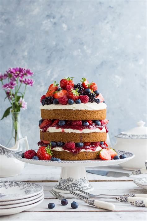 Receta De Naked Cake De Fresas Con Nata Artofit