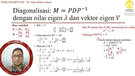 05 Diagonalisasi Matriks And Fungsi Eig Youtube