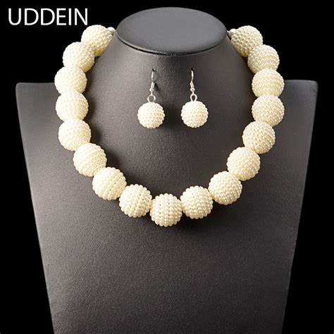 UDDEIN conjunto de joyas de cuentas africanas joyería india Estilo