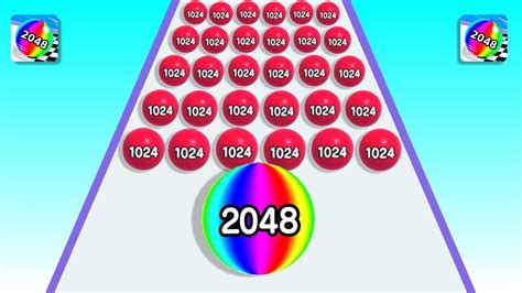 Tiktok Gameplay Video 2024 Satisfying Mobile Game Max Levels Ballrun 2048 Numbers Run