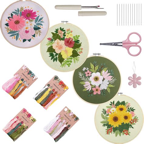 Bonroy Sets Embroidery Kit For Beginners Embroidery Kit For Art Craft