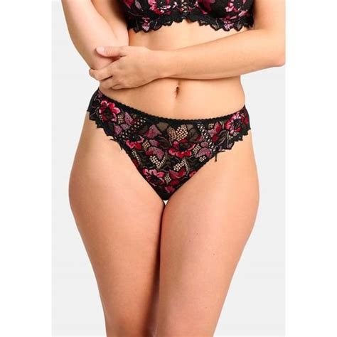 Sans Complexe Tanga Arum Gala Noir Rose Rouge Cdiscount Pr T Porter