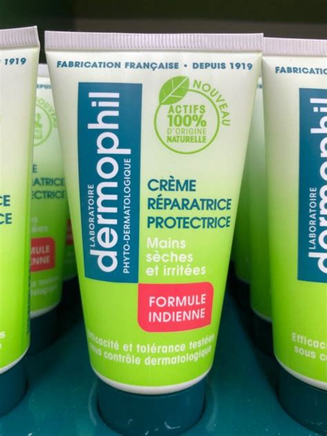 Dermophil Crème réparatrice protectrice mains sèches et irritées INCI