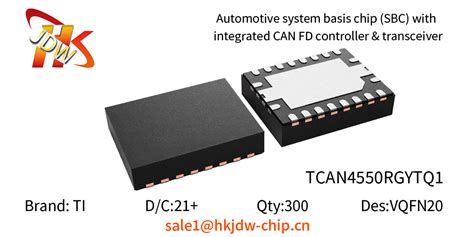 Texas Instruments New And Original In Tcan Rgytq Stock Ic Vqfn