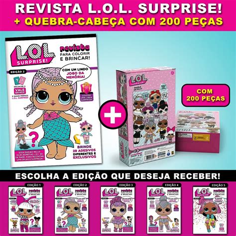 Revista Lol Surprise Lindo Quebra Cabe A Pe As R Em