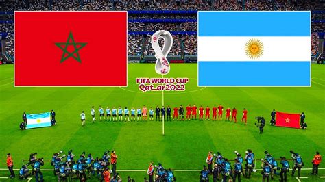 FIFA World Cup Argentina Vs Morocco E Football Pes Game Play YouTube