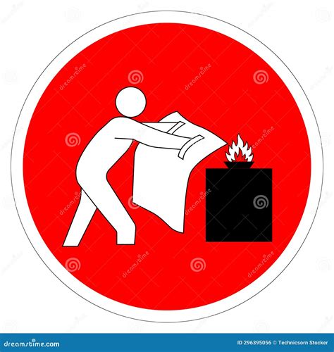 Fire Blanket Symbol Sign Vector Illustration Isolate On White