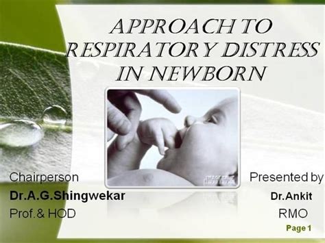 Respiratory Distress In Newborn Ppt Presentation Newborn Assessment