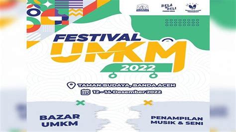 Diskop Ukm Aceh Gelar Festival Umkm Di Taman Seni Budaya Acara