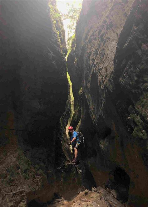 Hiking tour Ferrata Kyseľ in Slovenský Raj