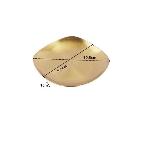 Assiette Plateau Repas Gold Cm Assiettes D Ner En Acier