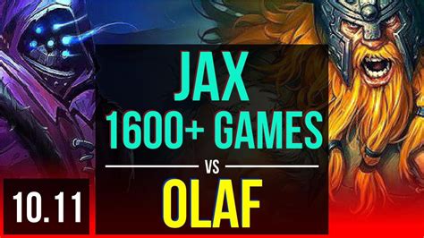 Jax Vs Olaf Top M Mastery Points Games Triple Kill Euw