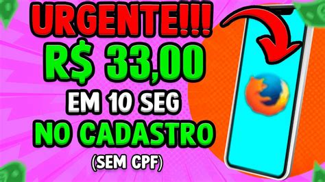 Ganhe R S Por Se Cadastrar App Pagando No Cadastro Baixou E