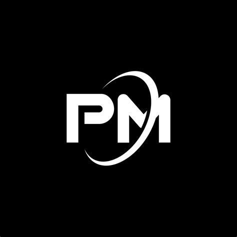 Dise O Del Logotipo De La Letra Pm Pm Letra Inicial Pm C Rculo