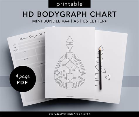 Human Design Chart Human Design Printable Human Design Notes Digital