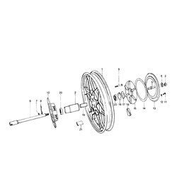 O Ring Flangia Porta Parastrappi Ruote Per Moto Guzzi Serie Grossa