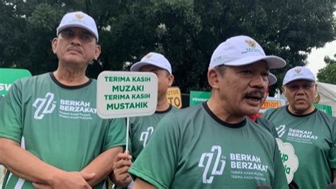 HUT Ke 22 Baznas Dimeriahkan Jalan Sehat Hingga Santunan Ke Rakyat Miskin