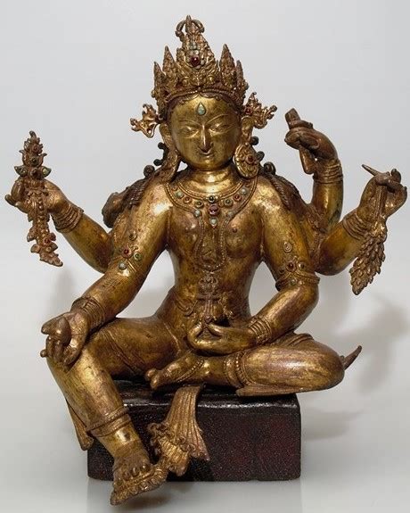 Global Nepali Museum Vasudhara Buddhist Deity With Broken Arm