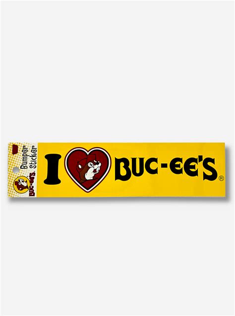 Buc Ees I Love Buc Ees Bumper Sticker Fox Snax