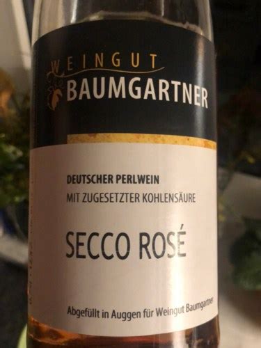 Weingut Uwe Baumgartner Secco Rosé Vivino US