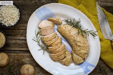 Solomillo de pavo en salsa de mostaza y romero receta de cocina fácil