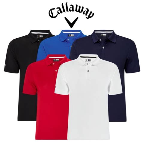 Callaway Mens Solid II Tournament Golf Polo Shirt