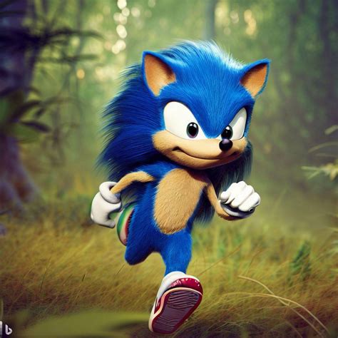 Movie Sonic if he were 10% more realistic by philkallahar on DeviantArt