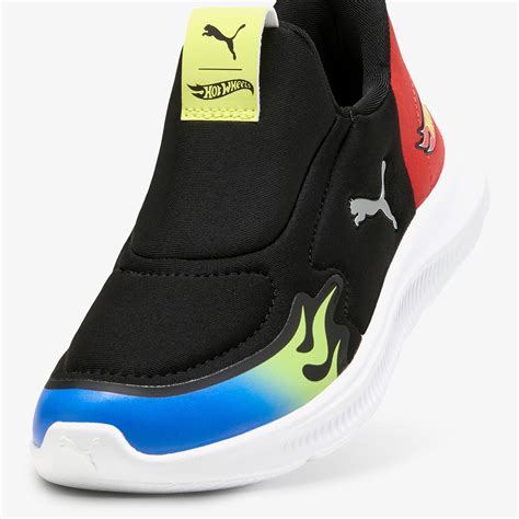 Puma X HOT WHEELS Fun Racer 2 SLIPTECH Çocuk Siyah Spor Ayakkabı