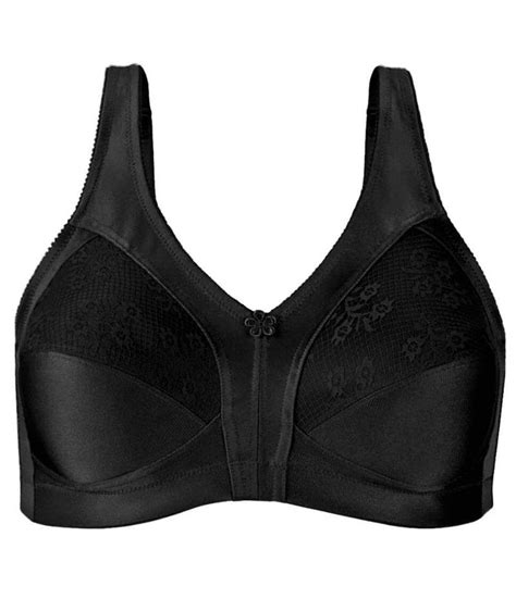 Exquisite Form Fully Side Shaping Bra With Floral Black Curvy Bras