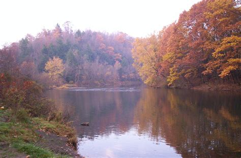 The Beautiful Fall Foliage Along The West Branch Of The Susquehanna