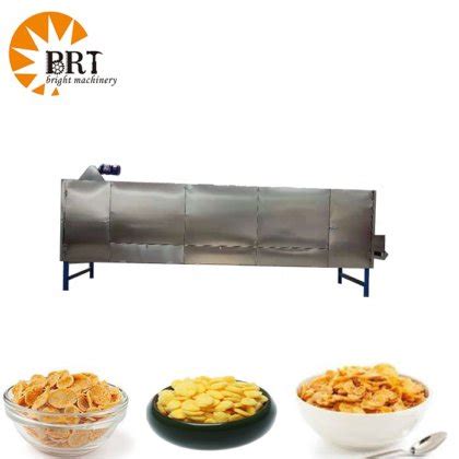 Corn Breakfast Cereal Flakes Cluster Manufacturing Machines