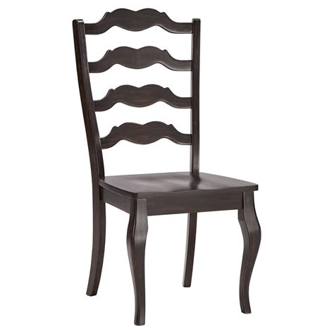 Weston Home Farmhouse Wood French Ladder Back Dining Chair Set Of 2