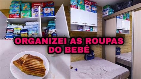 ORGANIZEI AS ROUPAS DO BEBÊ NO ARMÁRIO LIMPEI E ORGANIZEI MEU GUARDA