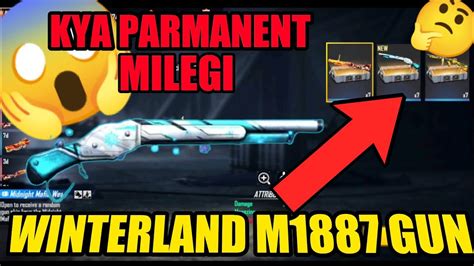 M1887 WINTERLAND SKIN CREATES OPEN IN FREE FIRE OP WINTERLAND