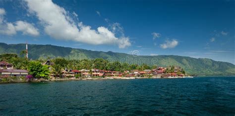 Tuk Tuk Samosir Lake Toba Sumatra Stock Image Image Of Resort