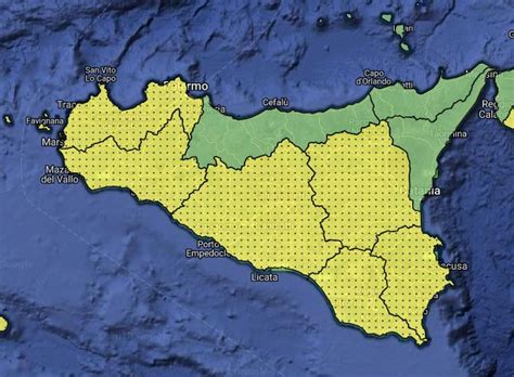 Maltempo E Pioggia Sulla Sicilia Scatta Lallerta Gialla Siciliafan