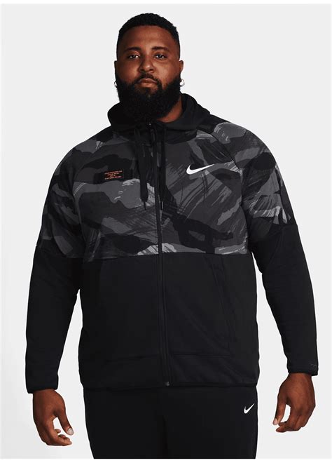 Nike Siyah Gri G M Erkek Kap Onlu Bask L Zip Ceket Dq M