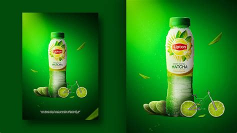 Lipton Green Tea Poster Design Photoshop YouTube