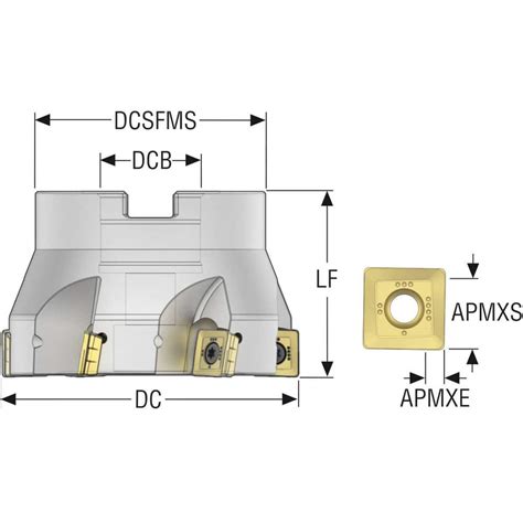 Seco 80mm Cut Diam 27mm Arbor Hole Diam 11mm Max Depth Indexable