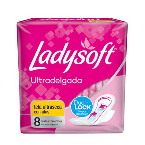 Toallas Femeninas Ladysoft Ultra Delgadas Tela Suave 8 Uds Farmacia