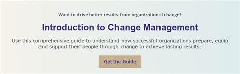 guide  successful change management implementation   organization