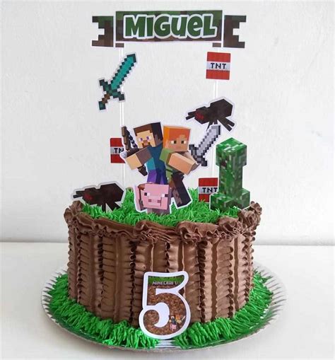 Bolo Do Minecraft Fotos E Dicas Para Festa Infantil