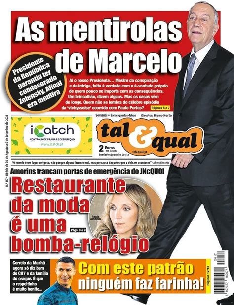 Capa Jornal Tal Qual Agosto Capasjornais Pt