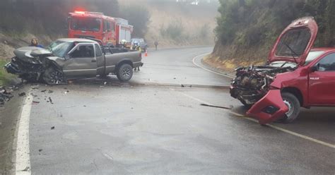 Dos Personas Lesionadas Deja Colisi N De Camionetas En Enlace Itata