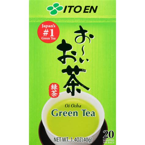 Ito En Green Tea Wrapped Tea Bags 20 Each Instacart